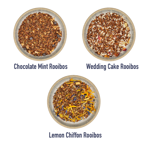 Dessert Teas Bundle | Tea Flight for the Sweet Tooth | 3 Teas, 1 Spoon, & 1 Tea Ball Strainer
